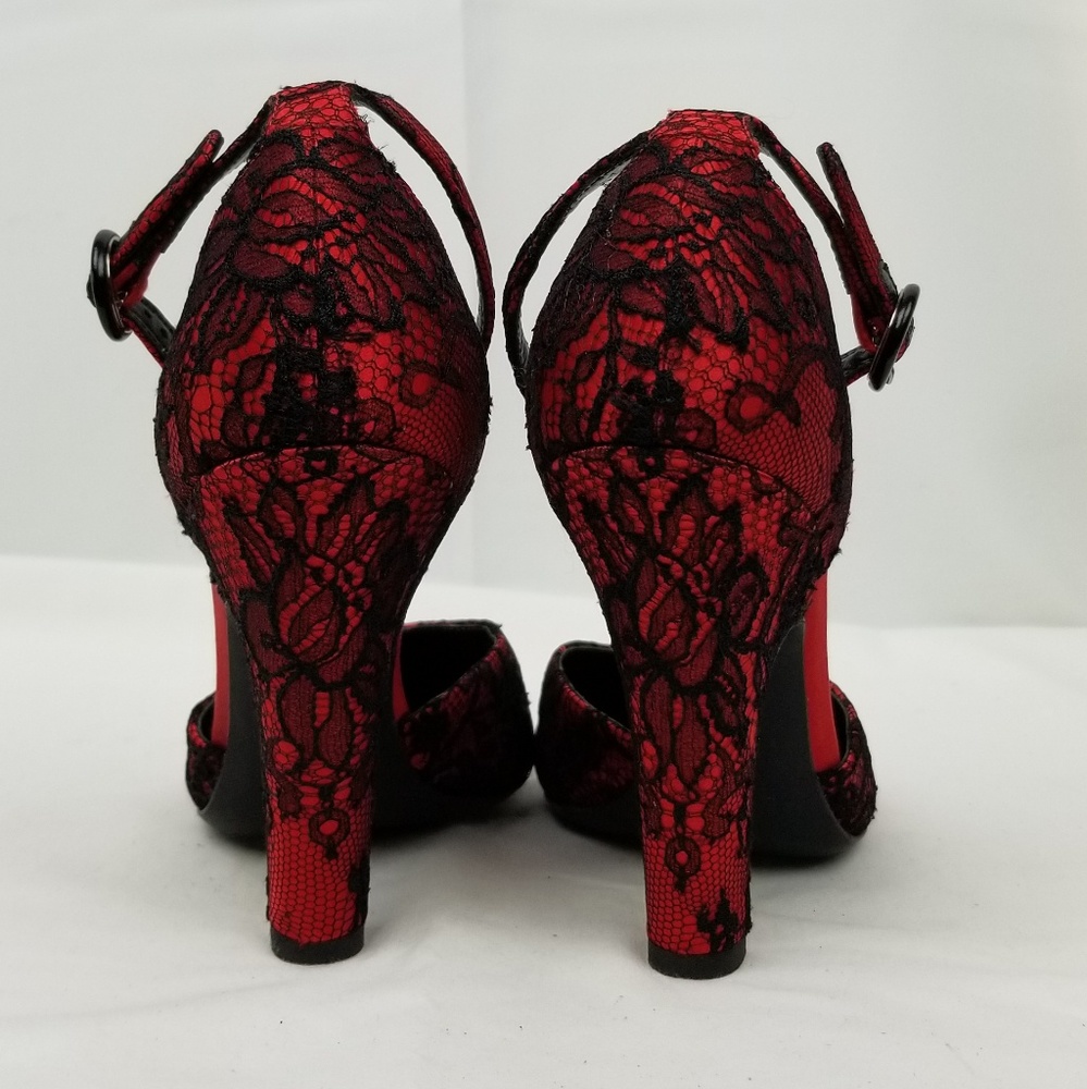 Dolce Gabbana Satin Ankle Strap Heels Pumps 38 - Picture 2 of 6
